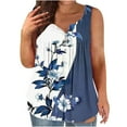 thumbnail image 1 of Bogo Summer Tops For Women Trendy Womens Tank Tops Pack Cotton Boho Tunic Tops For Women Loose Fit Plus Size Cotton T Shirts For Women Loose Fit, 1 of 4