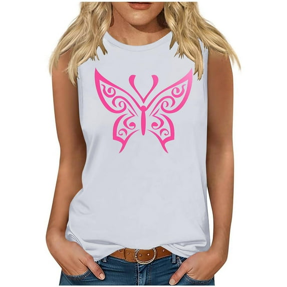 Summer Tops For Women 2026 Vacation Trendy White Cotton Tank Tops For Women Fitted Tunic Tops For Women Loose Fit Dressy With Leggings T Shirts For Women Funny