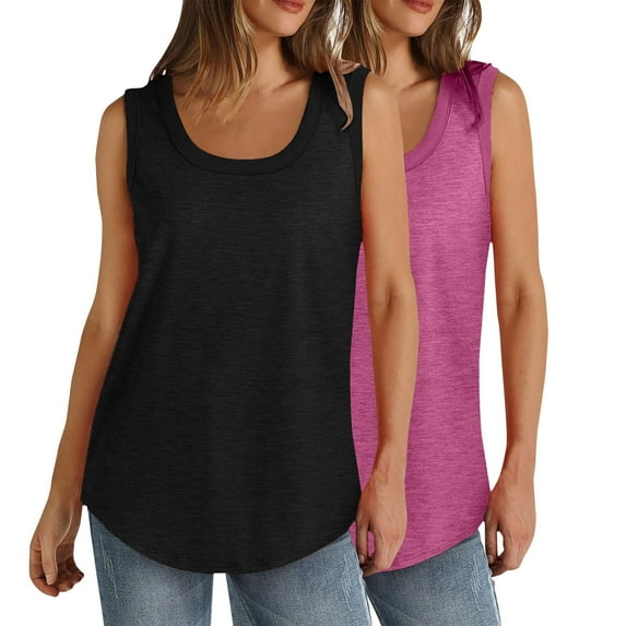 Bogo Summer Tops For Women 2025 Vacation White Cotton Tank Tops For Women Cropped Tunic Tops For Women Loose Fit Dressy Short Sleeve T Shirts For Women Cotton V Neck