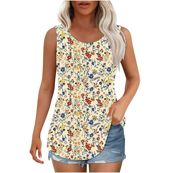 Trendy Summer Tops For Women 2026 Extra Long 100% Cotton Tank Tops For Women Plus Size Women Tunic Tops Dressy T Shirts For Women Graphic Funny