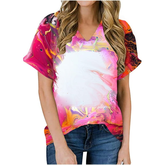 Trendy Summer Tops Womens Summer Tops Casual Womens Blouses For Work Professional Xxl Black V Neck T Shirts For Women Tight