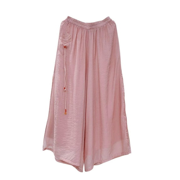 Bogo White Linen Pants Women Plus Size Short Women'S Casual Pants Petite Casual Pants For Women 2025 Trendy Sweatpants Women Baggy Womens Trousers Short