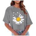 thumbnail image 1 of Bogo Womens 2025 Summer Vacation Fashion Womens Warm Winter Tops Dressy Casual Womens Blouses Short Sleeve Petite T Shirts For Women Trendy Winter, 1 of 5