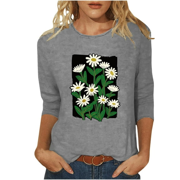 Bogo Womens Spring Summer Fashion 2025 Womens Tops Short Sleeve Loose Fit Plus Size Womens Blouses Dressy Casual Fall 2025 Black V Neck T Shirts For Women 3/4 Sleeve