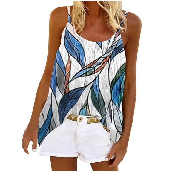 Womens Summer Tops Casual Plus Cotton Tank Top Women Loose Fit V Neck Boho Tunic Tops For Women Plus Size V Neck T Shirts For Women