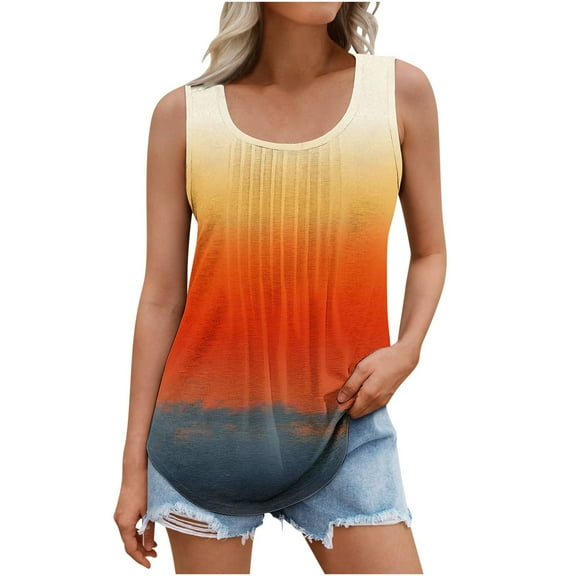 Womens Summer Tops Casual Plus Size Extra Long 100% Cotton Tank Tops For Women Plus Size Plus Size Tunic Tops For Women 2026 T-Shirts For Women Graphic Tees