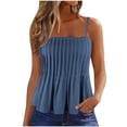 thumbnail image 1 of Bogo Womens Summer Tops Casual Womens Tank Tops Fitted Pack Women Tunic Tops Sleep T Shirts For Women Soft Cotton, 1 of 6