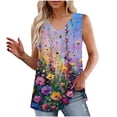 thumbnail image 1 of Womens Summer Tops Cotton Tank Top Women Loose Fit Plus Size Plus Size Tunic Tops For Women 3X-4X Cute Oversized T Shirts For Women, 1 of 6