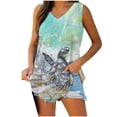 thumbnail image 1 of Womens Summer Tops Dressy Casual Cotton Cotton/Spandex Extra Long Black Tank Tops For Women Plus Size Tunic Tops For Women Loose Fit Casual T Shirts For Women Loose Fit Gym, 1 of 5