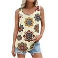 thumbnail image 1 of Womens Summer Tops Dressy Casual Cotton White Tank Top Woman Double Lined Dressy Tunic Tops To Wear With Leggings For Women Women 100% Cotton T Shirts Graphic Tees, 1 of 5