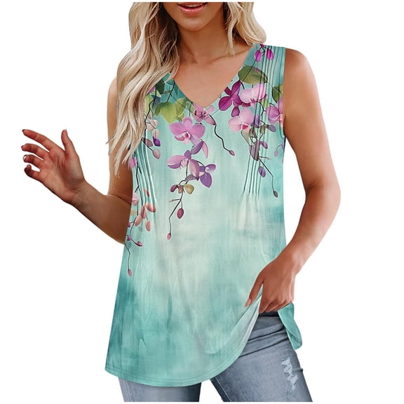 Bogo Womens Summer Tops Dressy Casual Plus Size Cotton Tank Top Women Loose Fit Spring Tunic Tops For Women 2025 Cute T Shirts For Women Graphic Teen