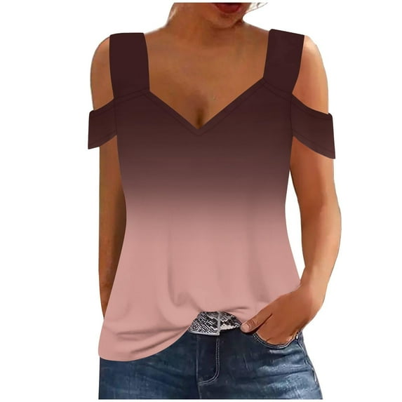 Womens Summer Tops Petite Sizes Only Fitted Cotton Tank Tops For Women V Neck Women Tunic Tops Plus Size T-Shirts For Women Graphic Tees