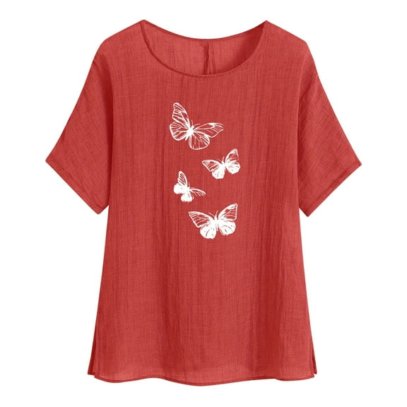 Womens Summer Tops Trendy 3/4 Sleeve Womens Tops Short Sleeve Dressy Womens Blouses Dressy Casual Cute T Shirts For Women Trendy Graphic