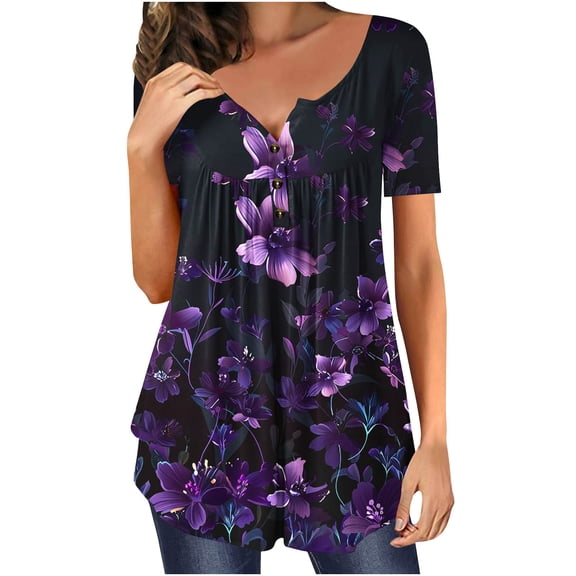 Womens Tops Spring Summer Fashion 2026 Womens Summer Tops Womens Blouses Casual Petite Cute T Shirts For Women Trendy Plus Size