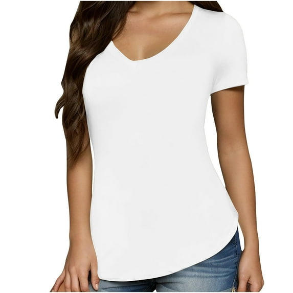 Bogo Womens Tops Summer 2025 Trendy Womens Tops Dressy Casual Fall Plus Size Blouses For Women Business Casual Fall T-Shirts For Women Graphic Tees Vintage