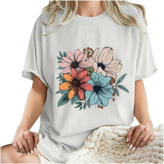 Bogo Womens Tops Trending 2025 Womens Tops Dressy Casual 3/4 Sleeve Brown Womens Blouses For Work Professional Cotton T Shirts For Women Cotton 100