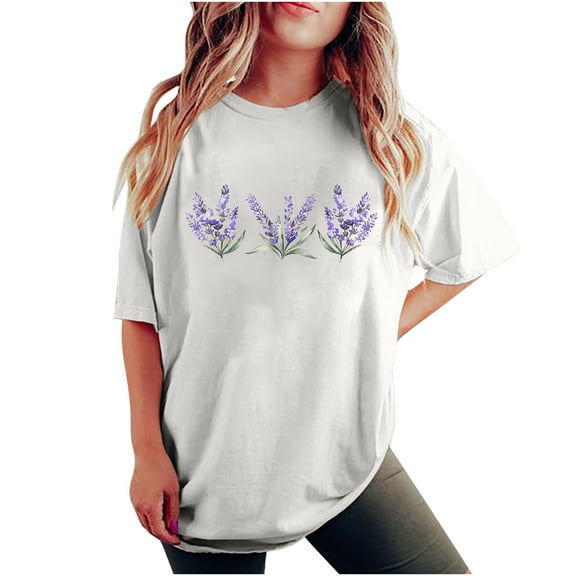 Bogo Womens Tops Trendy 2025 Spring Summer Womens Tops Casual Womens Blouses For Work Professional Plus Size T Shirts For Women Cotton 100