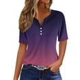 thumbnail image 1 of Bogo Work Blouses For Women 2025 Womens Tops Dressy Womens Blouses Dressy Black V Neck T Shirts For Women Plus Size, 1 of 5