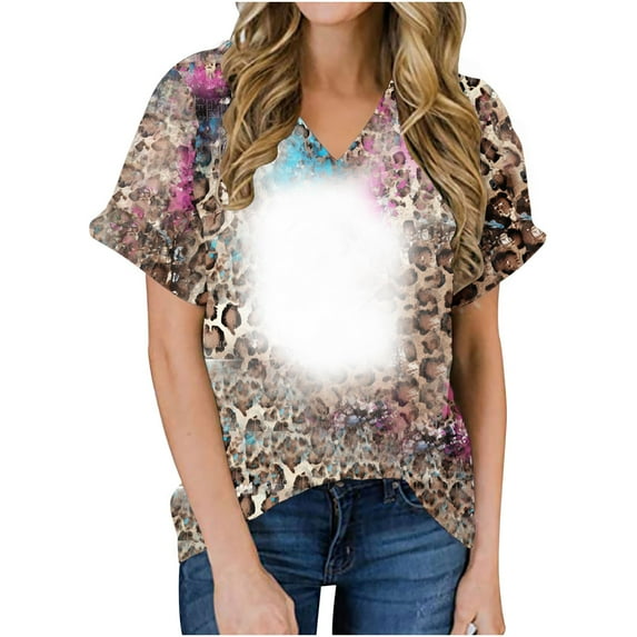 Bogo Work Blouses For Women 2025 Womens Tops Short Sleeve Loose Fit 1X Blouses For Women Business Casual Long Sleeve V Neck T Shirts For Women Plus Size Cotton