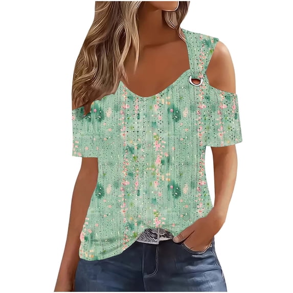 Young Womens Tops Trendy Summer Womens Plus Size Tops Dressy Casual Womens Blouses And Tops Dressy 100 Percent Cotton V Neck T Shirts Women Plus Size