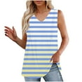 thumbnail image 1 of Young Womens Tops Trendy Summer Womens Tank Tops Fitted Sexy Sleeveless Button Down Tunic Tops For Women Women 100% Cotton T Shirts Graphic Tees, 1 of 6
