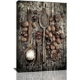 thumbnail image 1 of Bogosip Rustic Kitchen Wall Art Farmhouse Kitchen Spoon Pictures Wall Decor Kitchen Spices Canvas Prints Painting Artwork Decoration for Kitchen Dining Room Restaurant 12"x16", 1 of 6