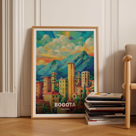 Bogota Colombia Skyline Wall Decor