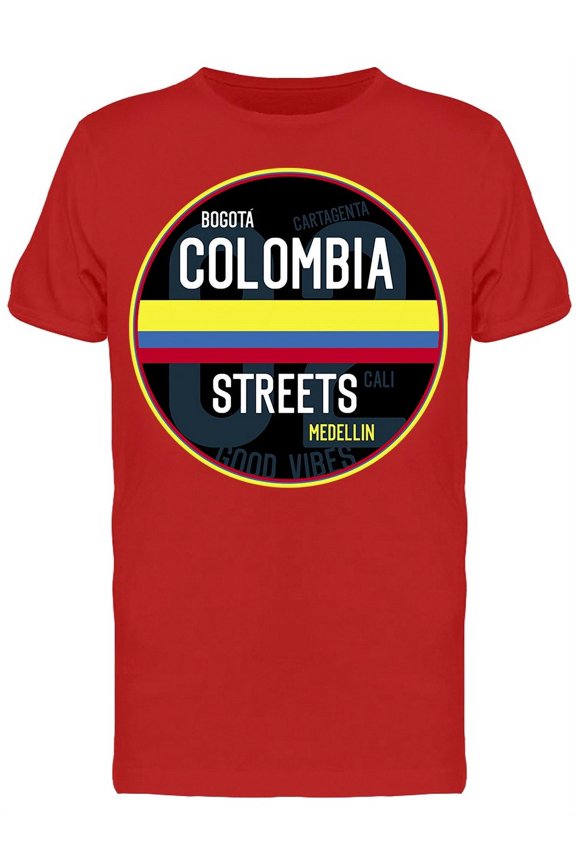 Bogota Colombia Streets T-Shirt Men -Image by Shutterstock, Male x-Large