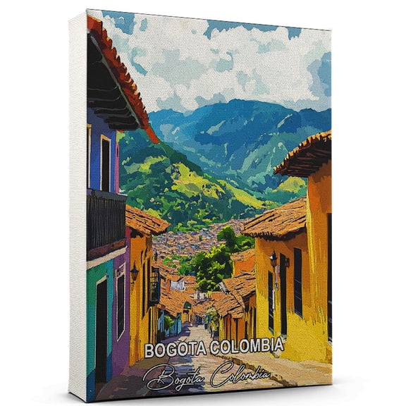 Bogota Colombia Travel Global Destination Canvas Bogota Colombia Canvas Celebrate Your Favorite Destination A Sophisticated Touch to Any Room