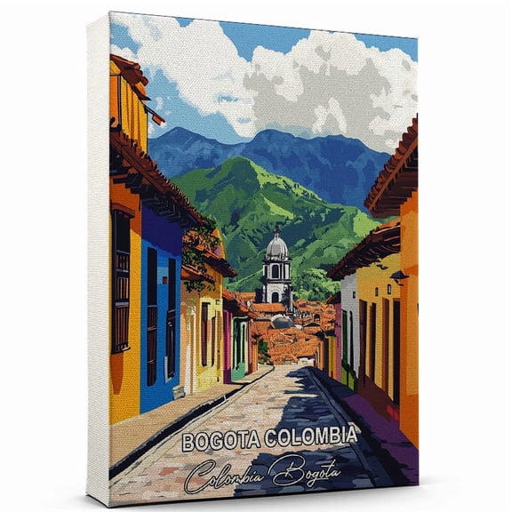 Bogota Colombia Travel Global Destination Canvas Colombia Bogota Canvas Celebrate Your Favorite Destination A Sophisticated Touch to Any Room
