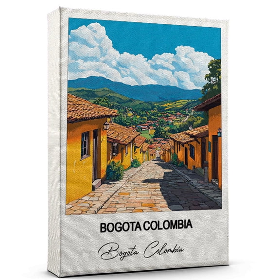 Bogota Colombia Travel Wall Canvas Elegant and Cultural Art Print Bogota Colombia Canvas Print Ideal Gift for Travel Lovers