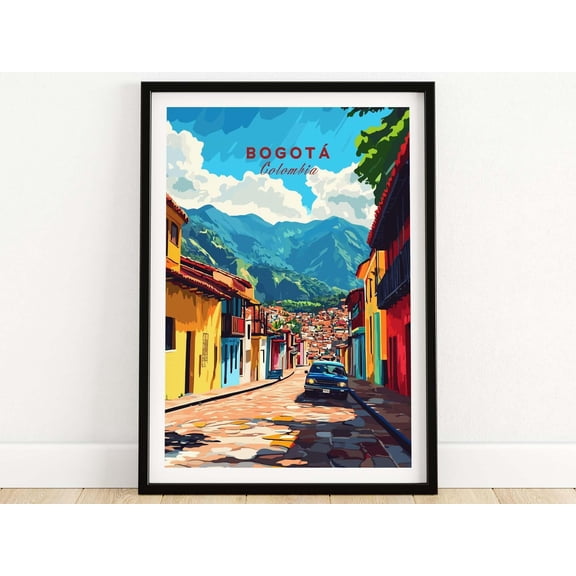 Bogota Wall Art Poster Bogota Travel Print Wall Art Bogota Wall Hanging Home Decor Bogota