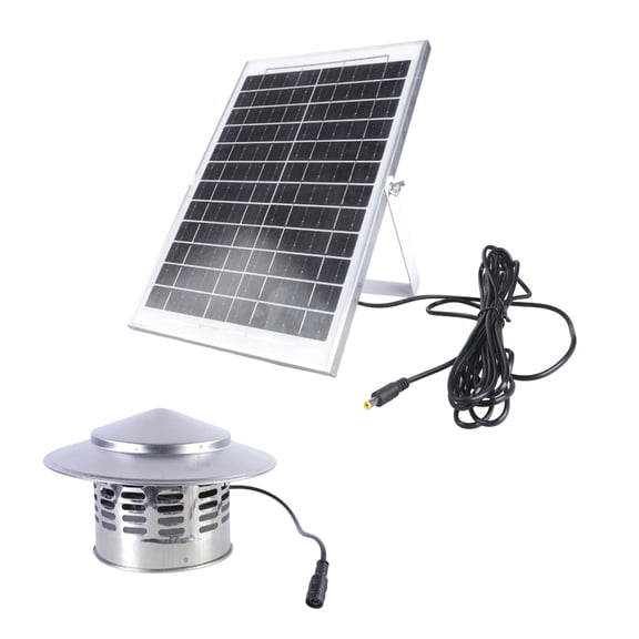 Bogrsely 15W Solar Exhaust Fan Mini Ventilator Solar Panel Powered Fan Air Extractor