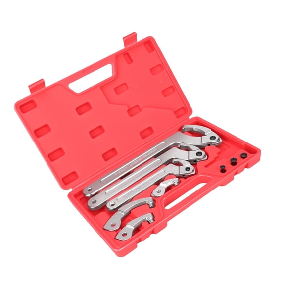 Bogrsely 6Pcs Adjustable C Pin Spanner Hook Wrench Tool Set Spanner Nut Wrench Changeable