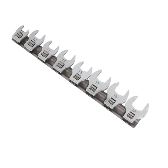 Bogrsely 9 Piece Fuels Line Wrench Kit Fish Tail Design For Vehicle Repair Maintenance