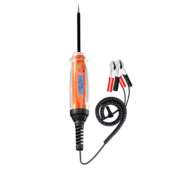 Bogrsely Digital LCD Voltage Tester With Sound Light Alarm for 12V to 24V Battery Circuit