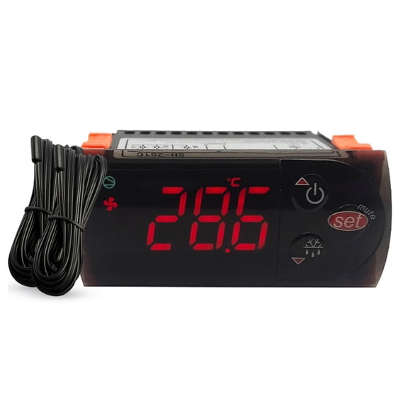 Bogrsely Double Mode Temperature Regulator With Intelligent Climate Control for Freezers GreenhousesC0rr0s10nResistant ABS Material