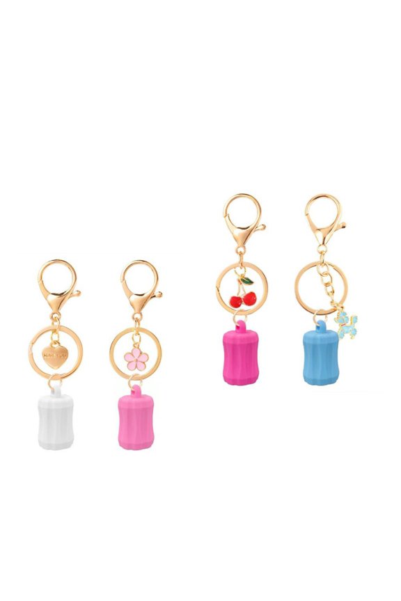 Durability Silicone Lip Balm Keychain For Purses Hiking Gear Daily Essential