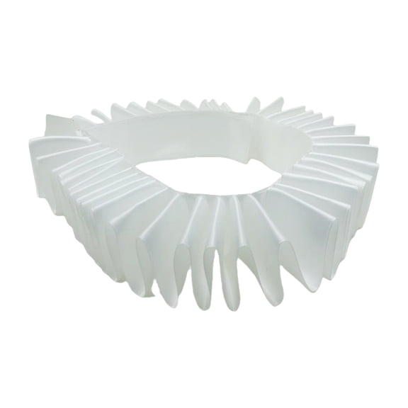 Bogrsely Elizabethan Neck Ruff Medieval Styles Detachable Collar Ruffled Pattern Collar for Authentic Medieval Costume Ensembles