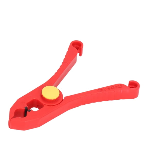 Bogrsely InsulatedP1ast1cSpring Clamp 33mm Cable Fastener 1000V Shock Resistant Tool for Industrial Circuit Maintenance