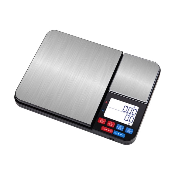 Bogrsely Kitchen Scale 10kg Capacity Weighing Rechargeable LCD Screen Multiple Measurement Mode