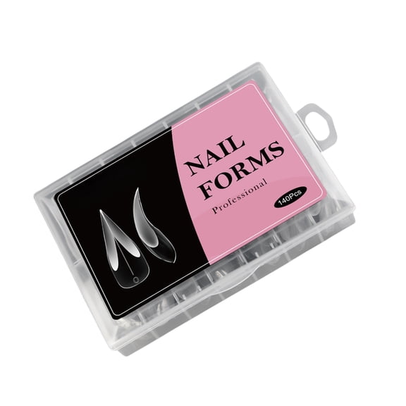 Bogrsely Salon Ready Nail Extension Templates Clear ABS With Measurement Marks For DIY Projects
