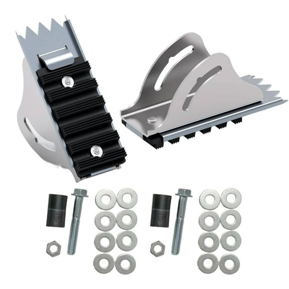 Bogrsely Solid Aluminum Ladder Anti Slip Pads Secure Stabilizer Blocks Quick Install Ladder Foot Pads For Construction Home Use