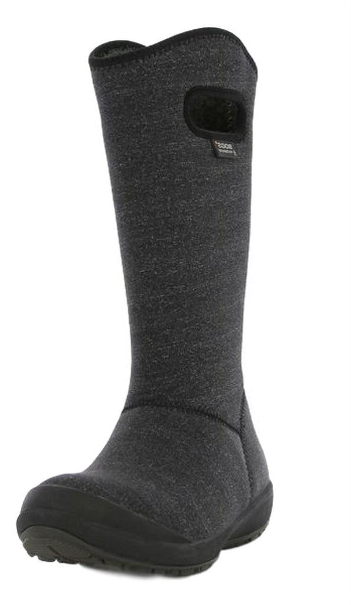 Charleigh Black Square Toe Mid-Calf Boots