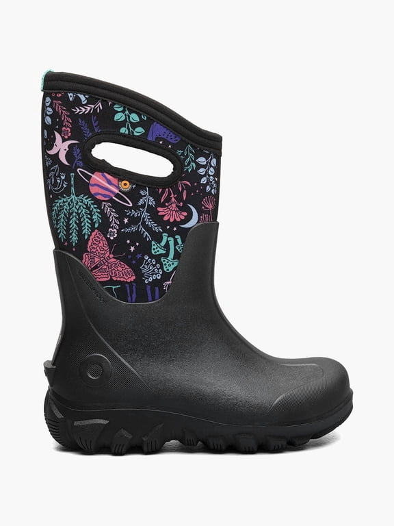 Classic Seamless Cosmic Forest Kids Waterproof Boots