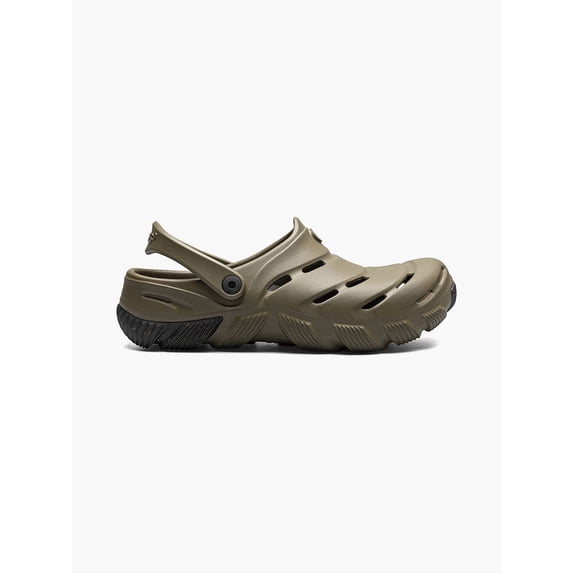 Bogs Footwear Boga Unisex Waterproof Slip On Clogs, Olive, 13/Men-15/Women