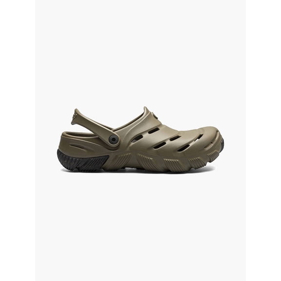 Bogs Footwear Boga Unisex Waterproof Slip On Clogs, Olive, 13/Men-15/Women