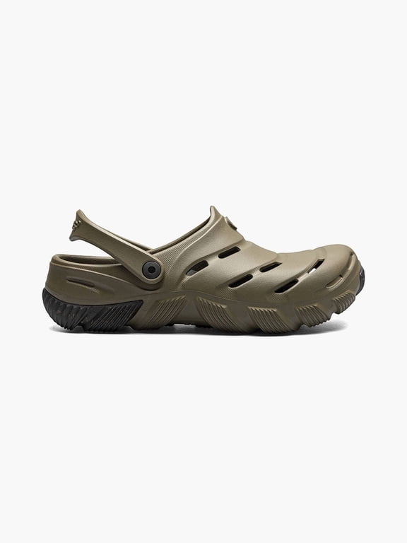 Footwear Boga Unisex Waterproof Slip On Clogs, Olive, 13/Men-15/Women