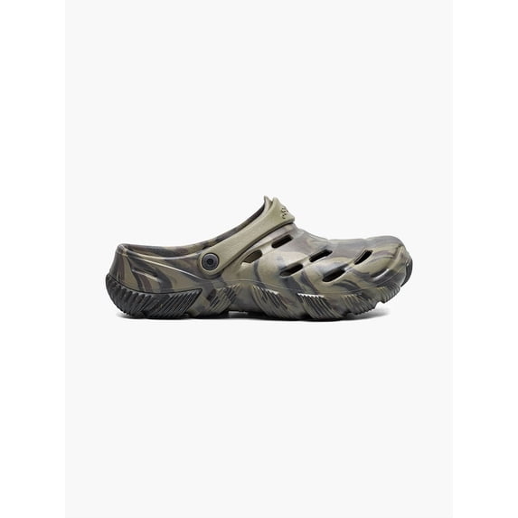 Bogs Footwear Boga Unisex Waterproof Slip On Clogs, Olive Multi, 5/Men-7/Women