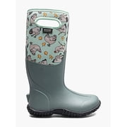 Bogs Footwear Mesa Chickens Womens Insulated Waterproof Farm Boots, Aqua Multi, 8 M